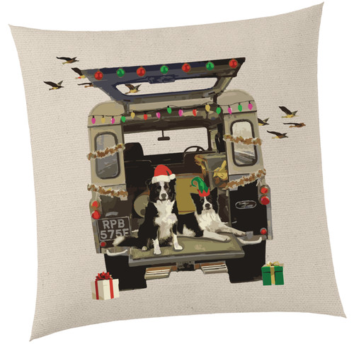 Border collie christmas - border,