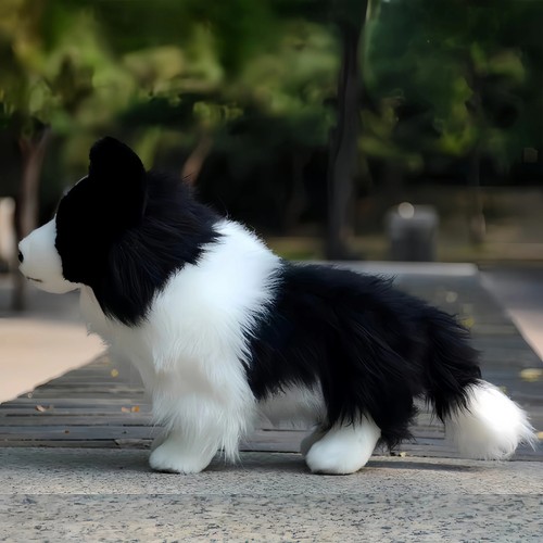 Border collie plush - collie, dog