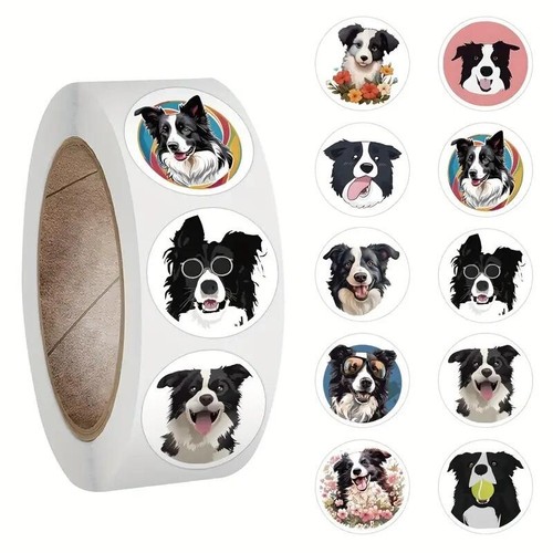 Border collie dog stickers - border,