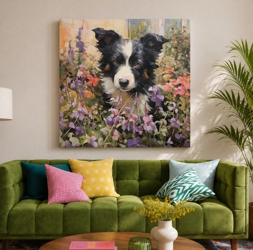 Border collie puppy - border,